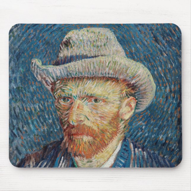 Auto portrait Van Gogh Mouse Pad (Front)