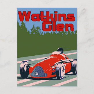 Auto Racer, Watkins Glen Postcard