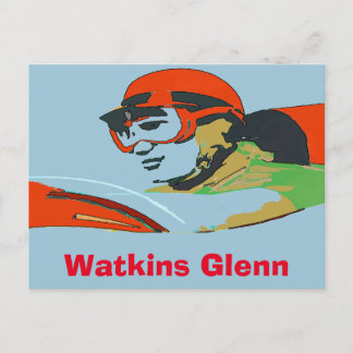 Auto Racer, Watkins Glenn Postcard