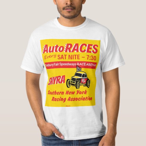AUTO RACES Danbury Fair Speedways RACEARENA Logo T_Shirt