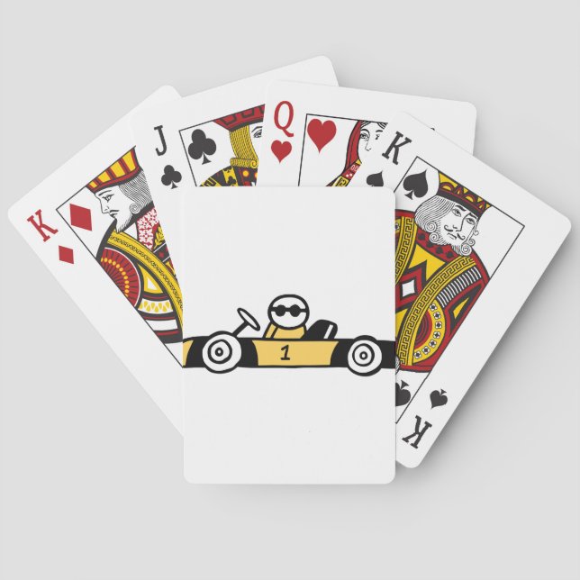 Auto Racing, Car Racing Poker Cards (Back)