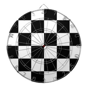 Auto Racing Chequered Checkered Flag Dartboard