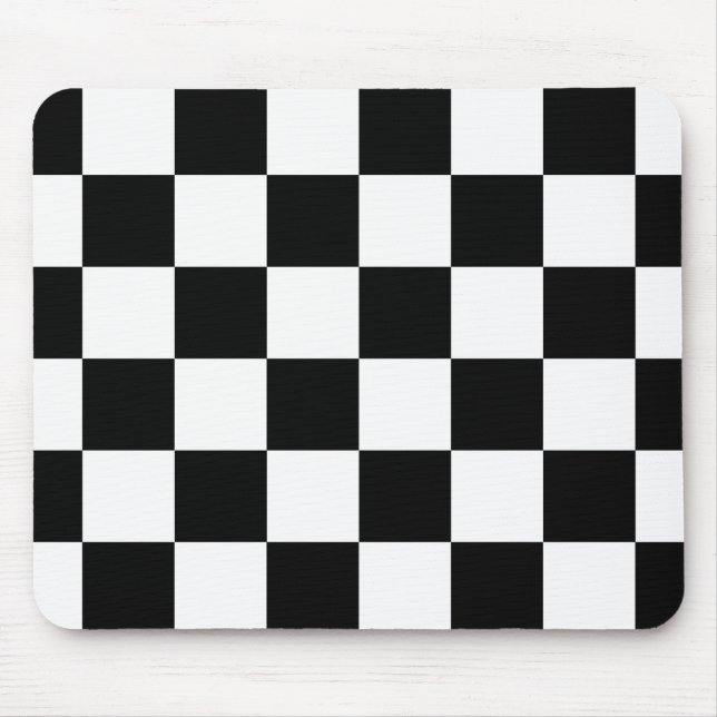 Auto Racing Chequered  Checkered Flag Mouse Pad (Front)