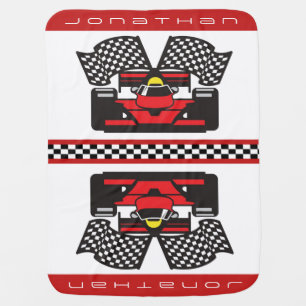 Auto Racing Design Baby Blanket