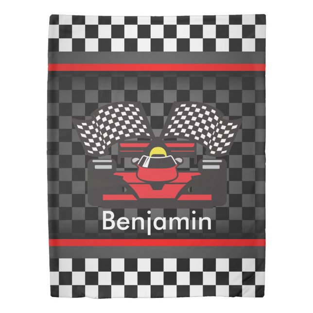 Auto Racing Design Duvet Cover (Front)