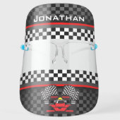 Auto Racing Design Face Shield (Front)