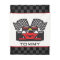 Auto Racing Design Fleece Blanket