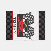 Auto Racing Design Fleece Blanket (Front (Horizontal))
