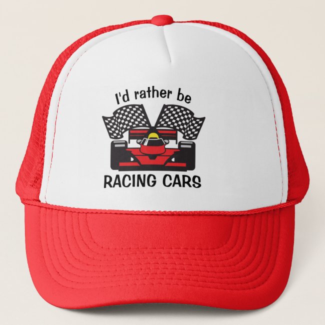 Auto Racing Design Hat