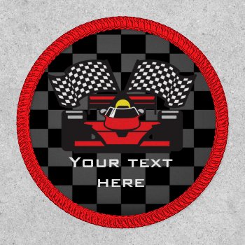 Auto Racing Design Patch by SjasisSportsSpace at Zazzle