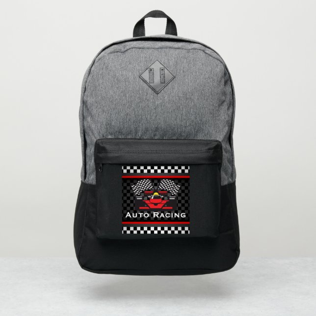 Auto Racing Design Port Authority BackPack (Front)
