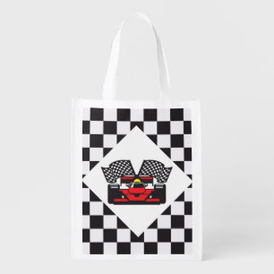 Auto Racing Design Reusable Tote