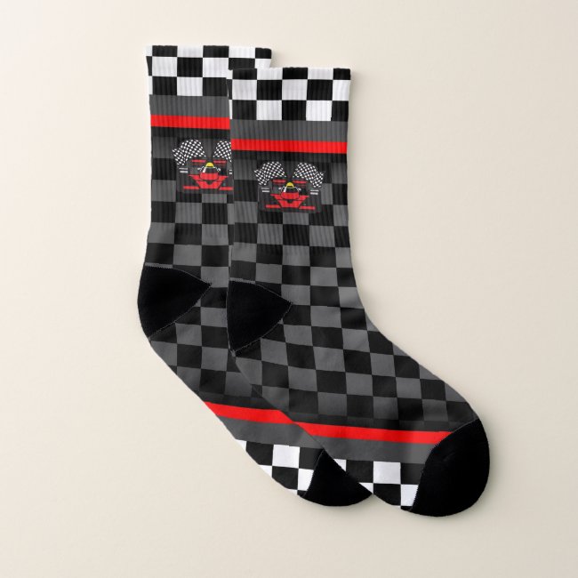 Auto Racing Design Socks