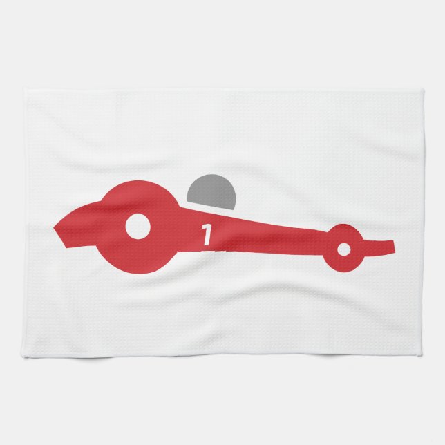 Auto Racing  illustration printed on t-shirts Towel (Horizontal)