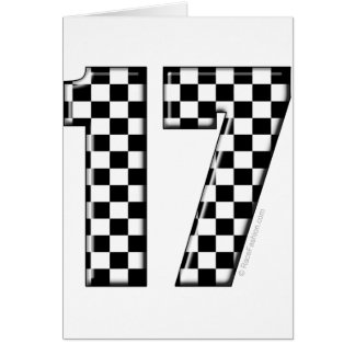 auto racing number 17 cards