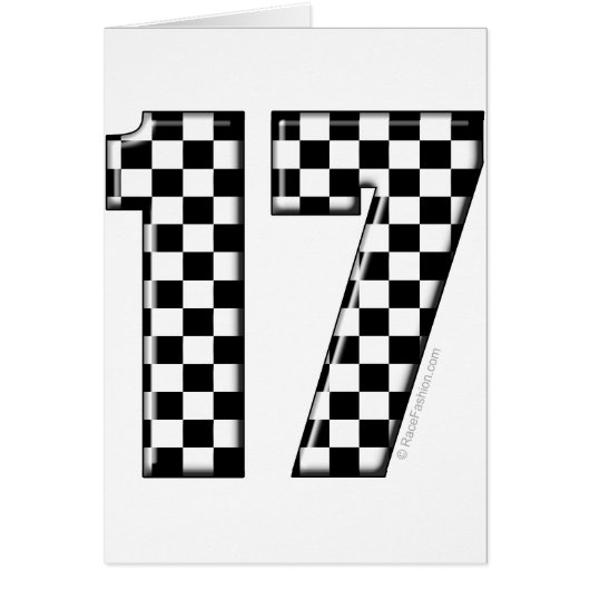 auto racing number 17 cards (Front)
