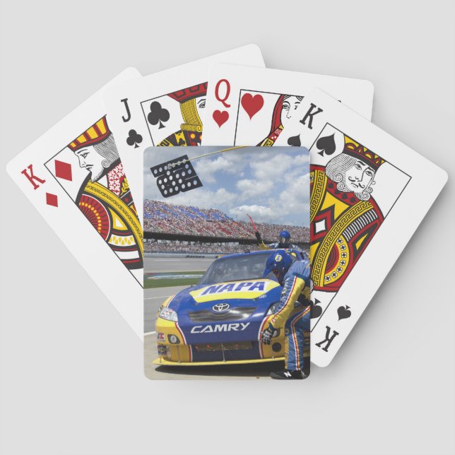 Auto racing poker cards (Back)
