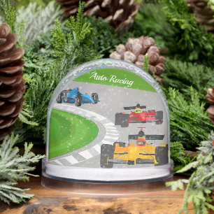Auto Racing Souvenir Snow Globe