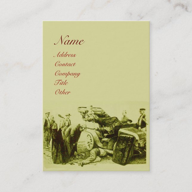 AUTO REPAIR- AUTOMOTIVE BUSINESS CARD (Front)