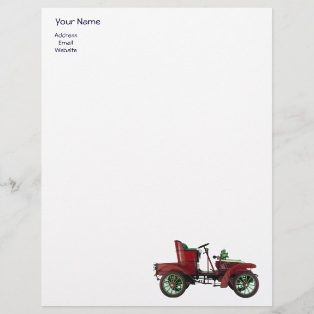 AUTO REPAIR- AUTOMOTIVE LETTERHEAD (Front)