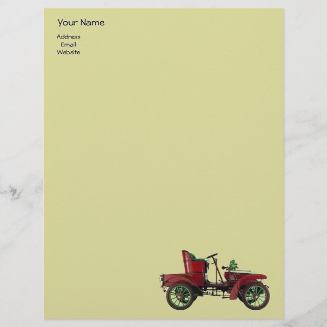 AUTO REPAIR- AUTOMOTIVE LETTERHEAD (Front)