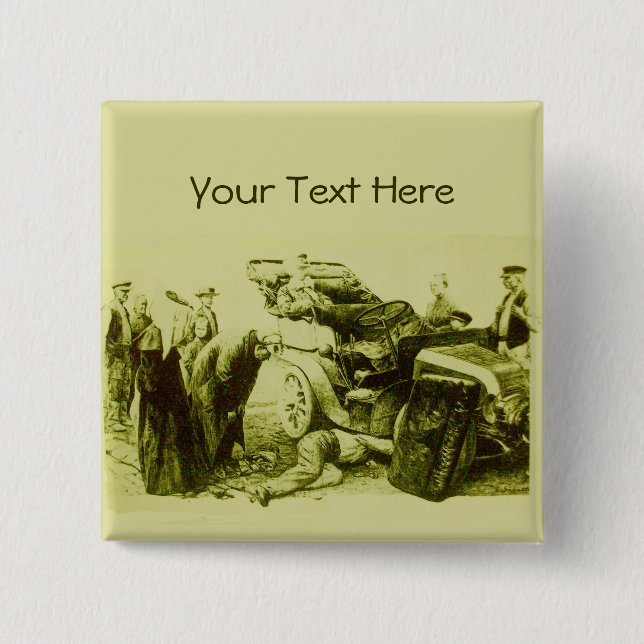 AUTO REPAIR - AUTOMOTIVE PINBACK BUTTON (Front)