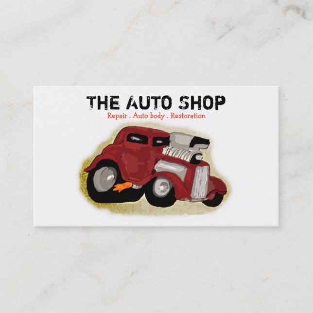 Auto Repair Business Card (Front)