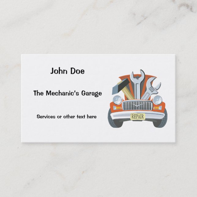 Auto Repair Business Card (Front)