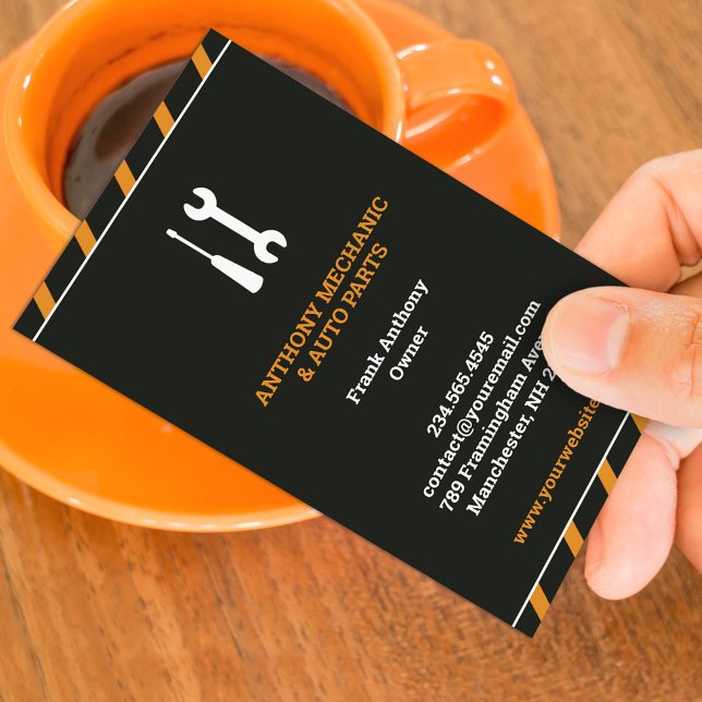 Auto Repair Business Card Template (Creator Uploaded)