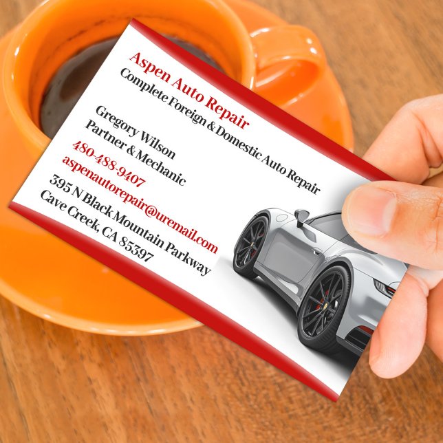 Auto Repair Business Card Template  (Creator Uploaded)
