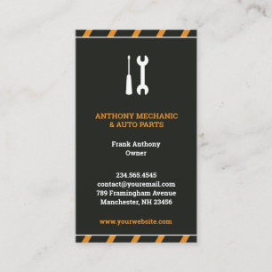 Auto Repair Business Card Template