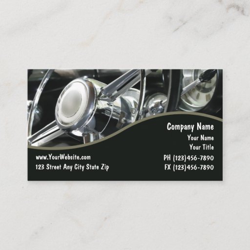 Customizable Auto Repair Business Cards