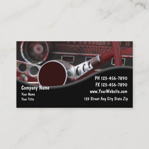 Customizable Auto Repair Business Cards