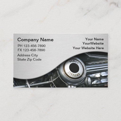 Customizable Auto Repair Business Cards