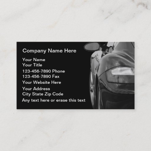 Customizable Auto Repair Business Cards