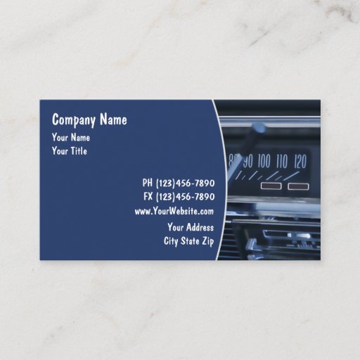 Customizable Auto Repair Business Cards