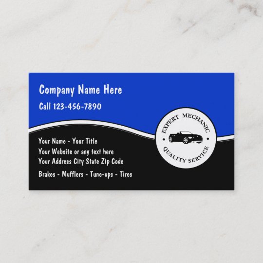 auto repair business card images