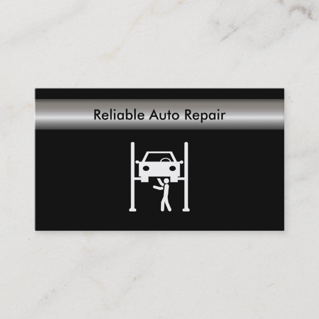Auto Repair Business Cards (Front)