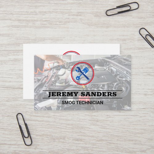 Auto Repair Logo  Mechanic Business Card