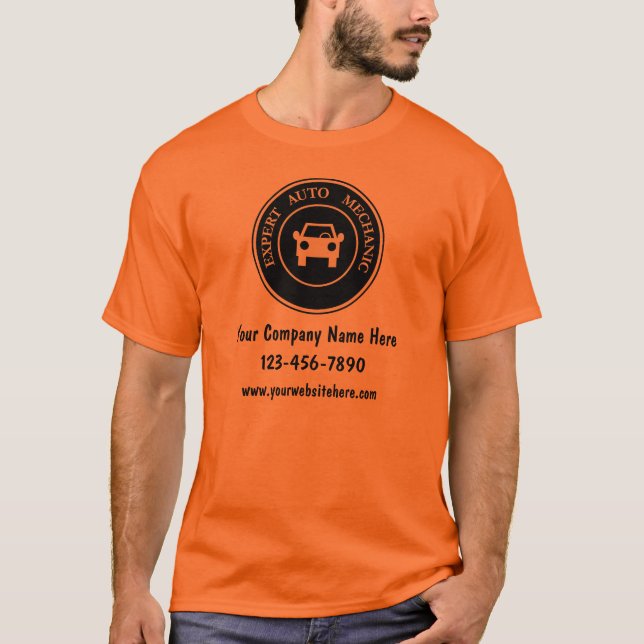 Auto Repair Logo Template Work Shirts (Front)