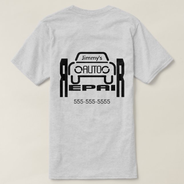 Auto Repair | Personalized T-Shirt (Design Back)