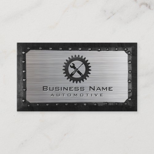 Auto Repair Professional Metal Framed Automotive Business Card