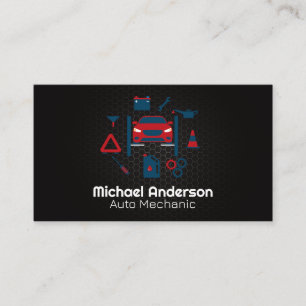 Auto Repair Services Logo Mechanic Business Card