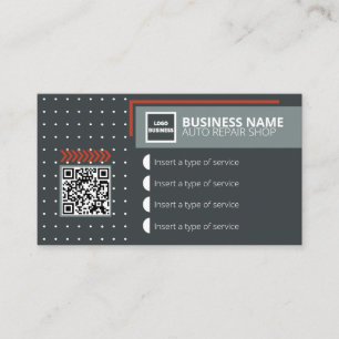 Auto Repair Shop Business Auto Mechanics business  Business Card