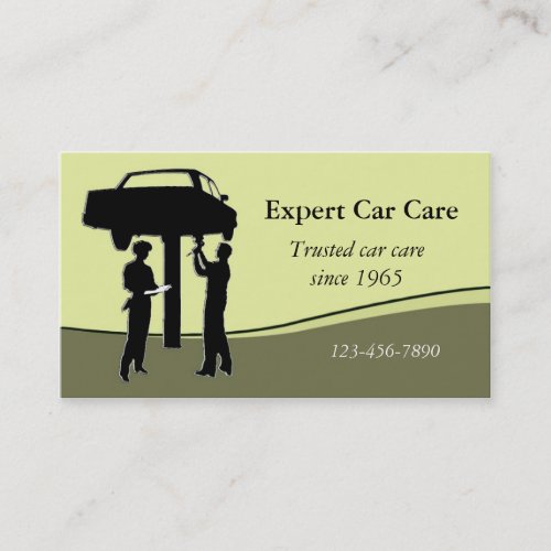 Auto Repair Shop Business Card