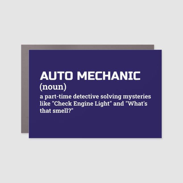 Auto Repair Specialist Funny Definition Car Magnet (Front)