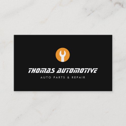 Auto Repair Wrench Logo II Business Card