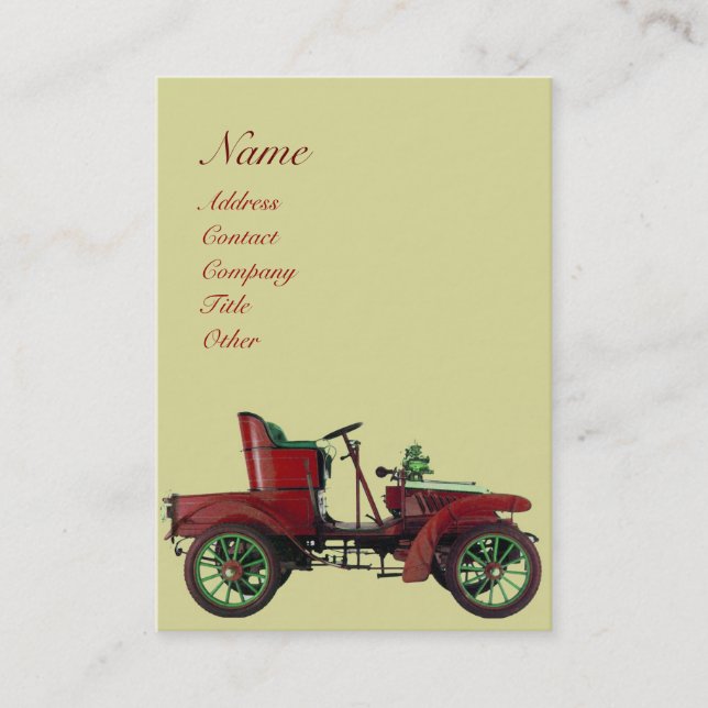 AUTO RESTORATION , AUTOMOTIVE, car repair garage Business Card (Front)