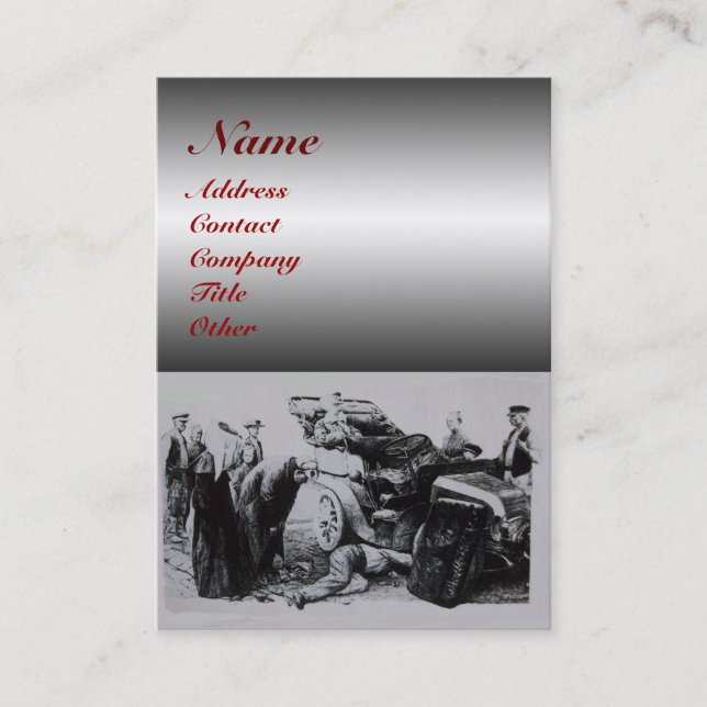 AUTO RESTORATION , AUTOMOTIVE, car repair garage Business Card (Front)