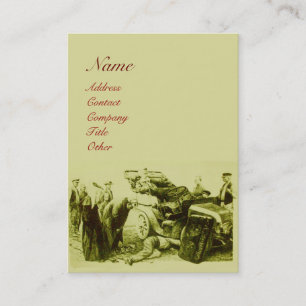 AUTO RESTORATION , AUTOMOTIVE, car repair garage Business Card